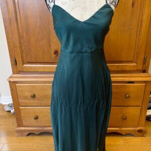 Forest Green silky dress